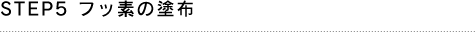STEP5 フッ素の塗布
